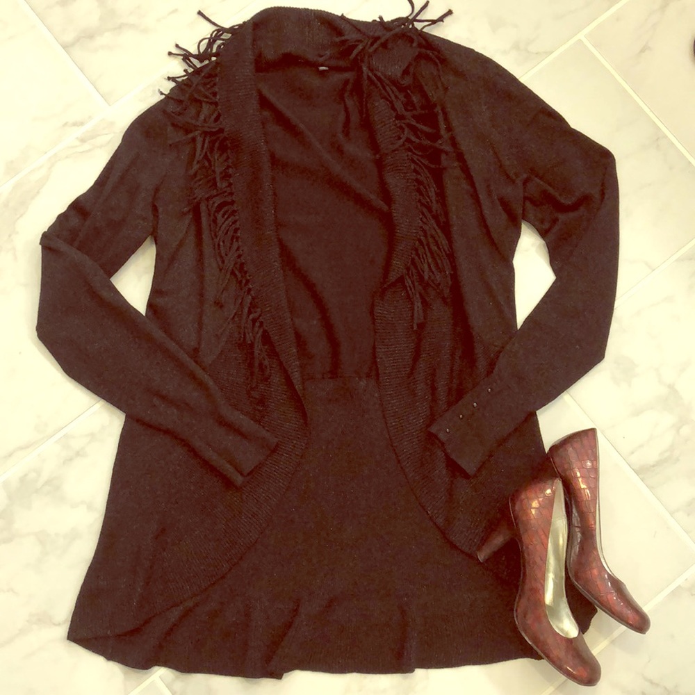 {White House Black Market} Shimmery Cardigan